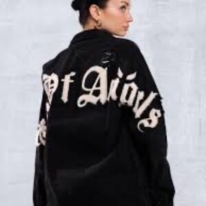 CITY OF ANGEL Cream Font Shirt Jacket M